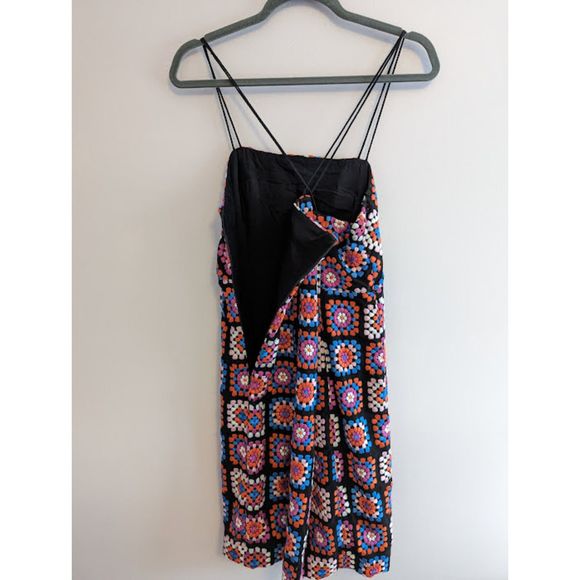 Anthropologie Granny Square Crochet Midi Dress Size 8 - Picture 7 of 9